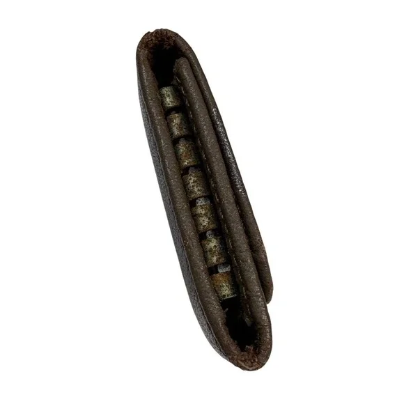 Chloe Taupe Brown Leather Monogram Key Holder Wallet - Picture 4 of 13